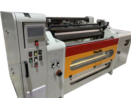 600mm অ্যালুমিনিয়াম ফয়েল Rewinder সম্পূর্ণ স্বয়ংক্রিয় তাপীয় কাগজ কাটা মেশিন 350m/min