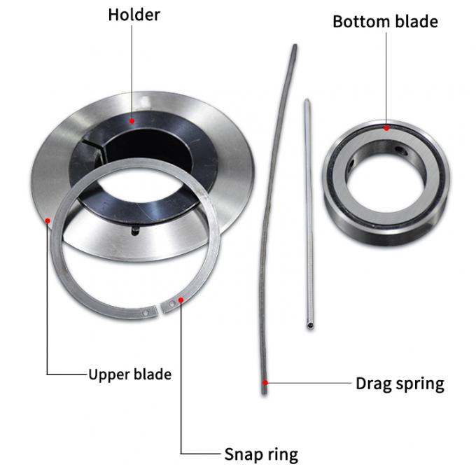 বৃত্তাকার উচ্চ নির্ভুলতা ঘূর্ণনশীল কাটিয়া ব্লেড পিভিসি প্রান্ত ব্লেড ঘূর্ণনশীল ব্লেড কাটিয়া মেশিন কাগজ পাইপ আঠালো টেপ কাটিয়া মেশিন ব্লেড 16